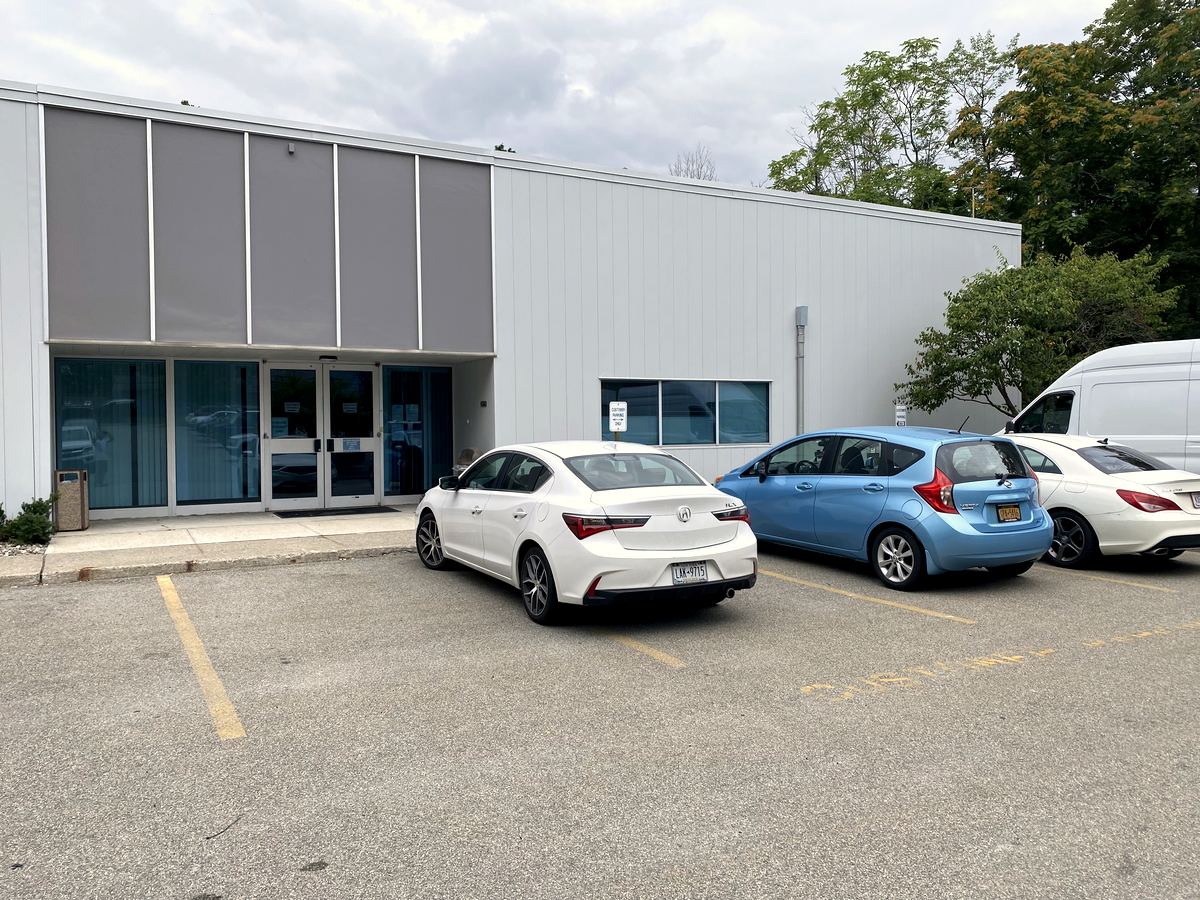 Branch office entrance after repaint