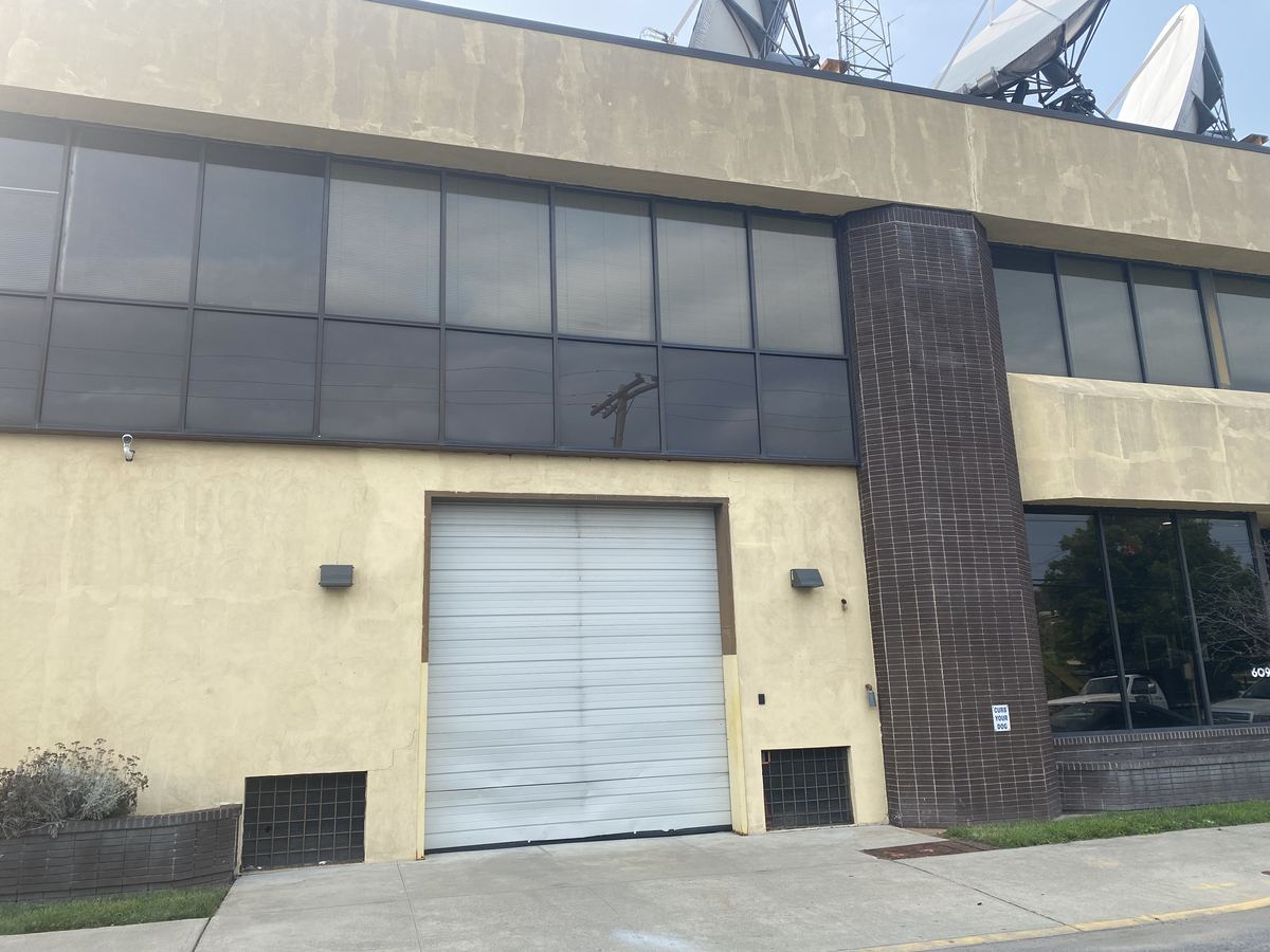 Two-story operations facility before